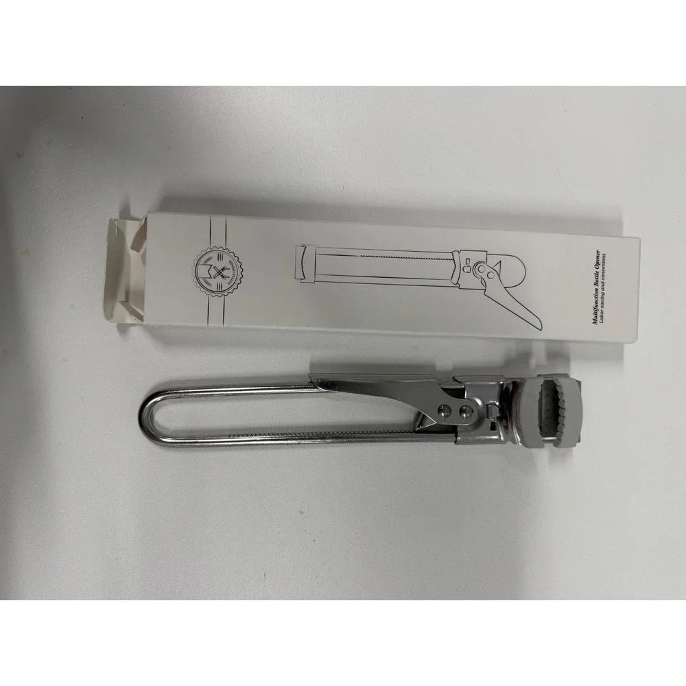 Stainless Steel Multifunction Bottle Opener Adjustable Jar Lid Remover KT154
